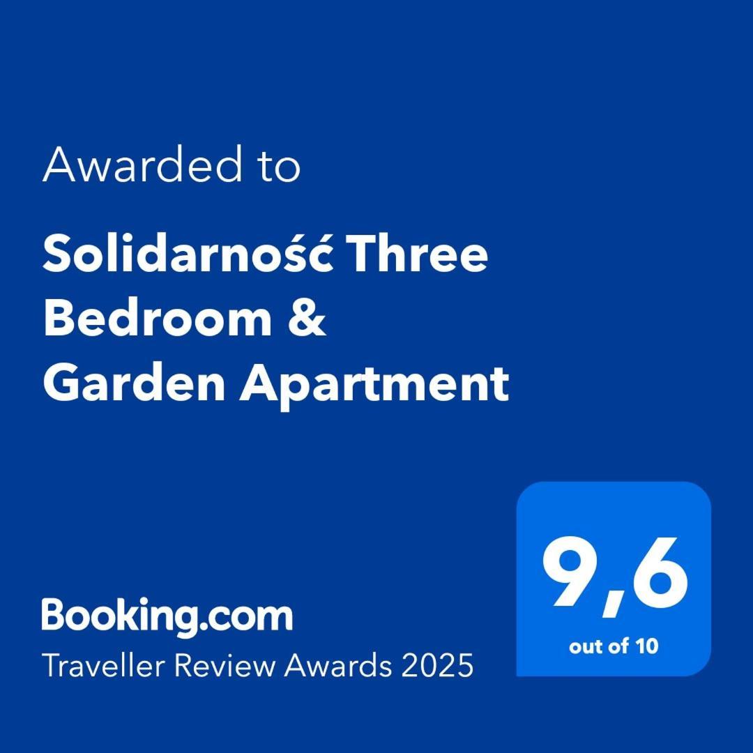 Solidarnosc Three Bedrooms & Garden Apartment Gdańsk Kültér fotó